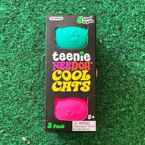 NEEDOH Teenie Cool Cats - Pink, Teal & Orange